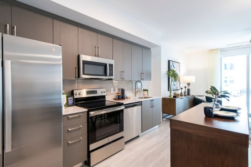 Platform 3750 Apartment Homes Studio Kitchen
