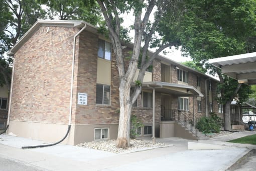 the building where the apartment is located