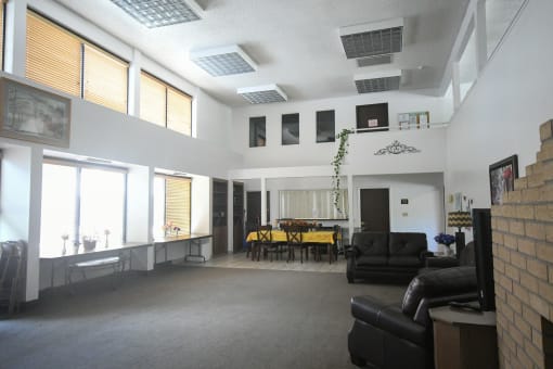 a view of the living room and dining room from the kitchen