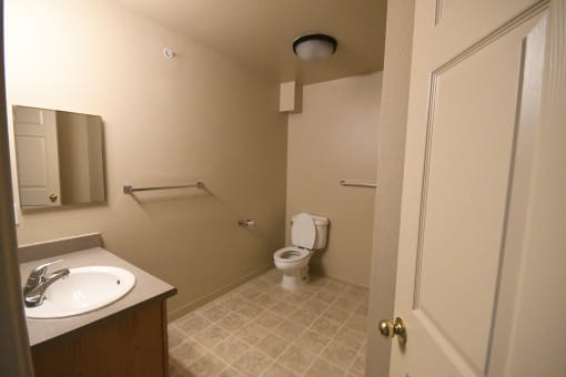 a small bathroom with a toilet and a sink