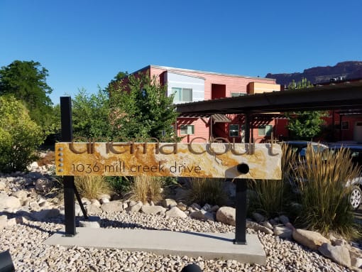 Cinema Court Sign
