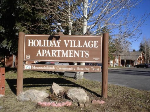 Holiday Village Sign