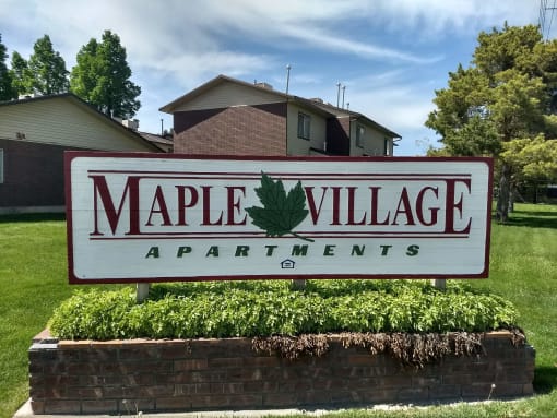 Maple Village Sign
