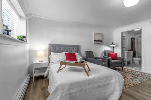 Bedroom Area Studio Apartment