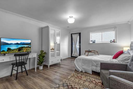 Bedroom Area Studio Apartment