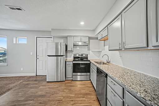Open Kitchen at Cimarron Apartments, Independence, MO, 64052