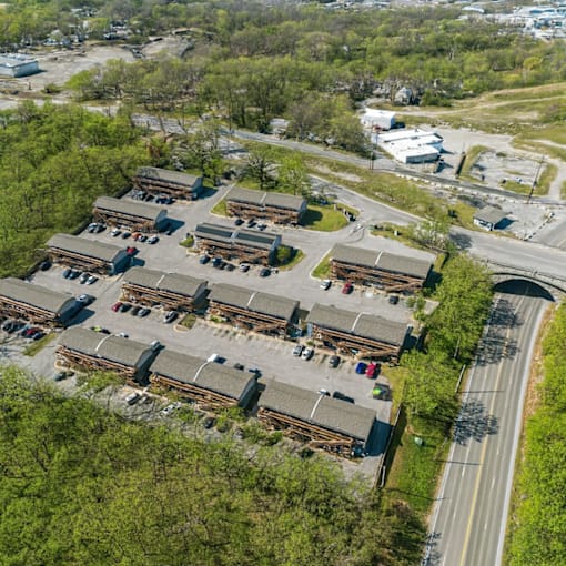 Aerial View Of Property at Cimarron Apartments, Independence, MO