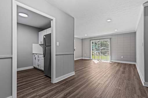 Kitchen And Living Area View at Serenity Place Central, Tallahassee, FL, 32304