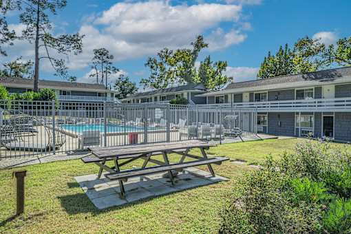 Picnic Tables at The Sanctuary, Tallahassee, FL, 32304