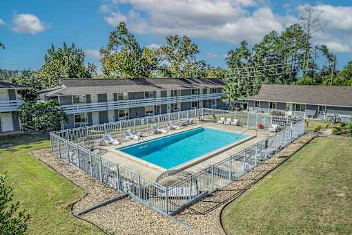 Aerial Pool View at The Sanctuary, Tallahassee, FL