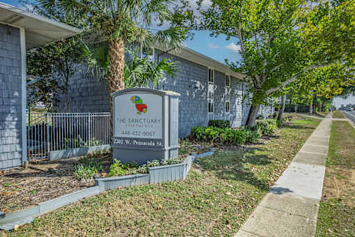 Property Signage at The Sanctuary, Tallahassee, Florida