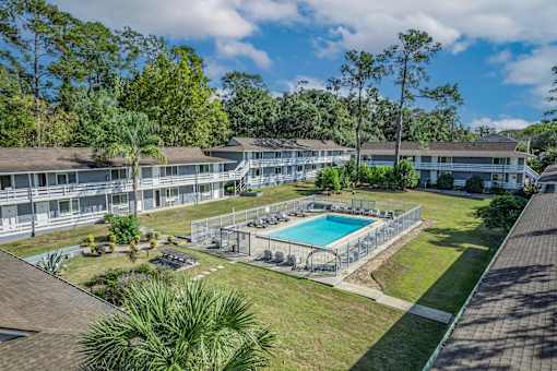 Drone Pool And Surroundings at The Sanctuary, Florida, 32304