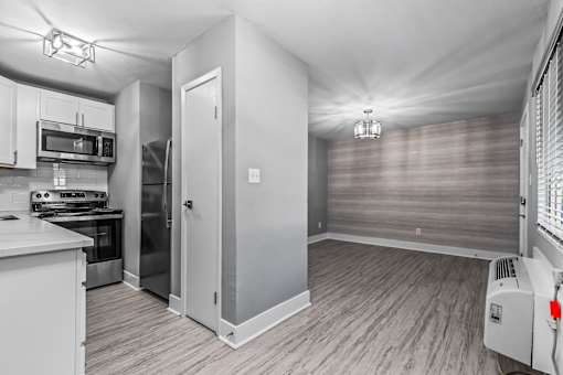 Kitchen With Living Room at The Sanctuary, Tallahassee, Florida