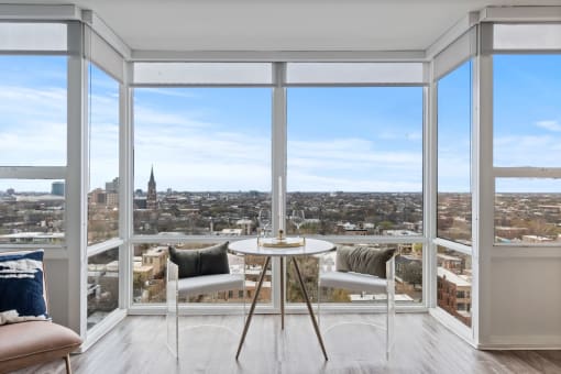 Overlooking city
