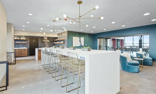 Clubhouse lounge
