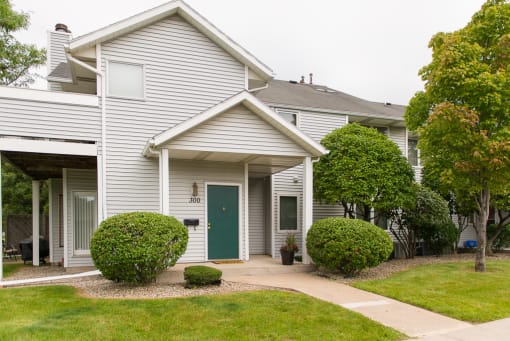 Private, covered front entrance porch