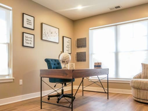Interior of Champion Reserve Townhomes second bedroom/office.