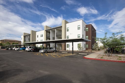 Covered Parking at New Frontier Apartments in Phoenix Arizona