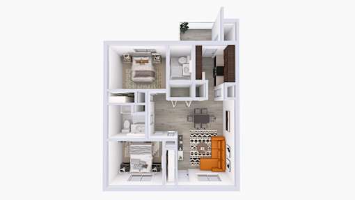 Steeple Chase Apartments Two Bedroom Two Bath Single Story Apartment