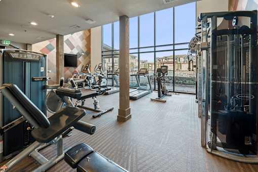 Fitness center at Edge and Stone, San Antonio, TX, 78260