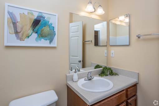A Bathroom at Mill Creek Run Apartments, Macon, Georgia