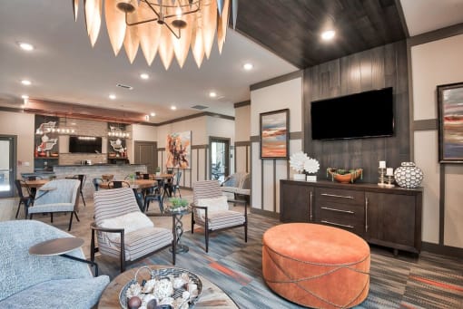 a living room filled with furniture and a tv at Sterling Creek, Georgia, 31324