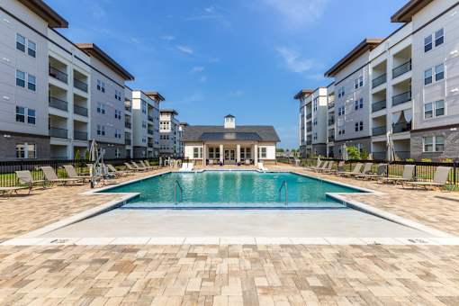 Swimming Pool Area at Prosper Madison Oaks, Alabama