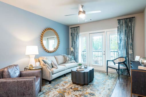 a living room at Bellary Flats Apartments, South Carolina, 29486