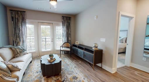 Living room decor at Bellary Flats Apartments, Summerville , 29486