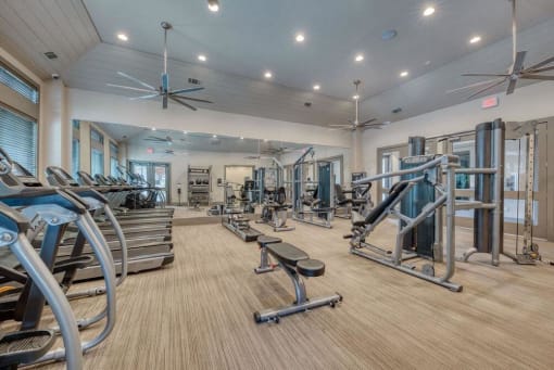 Gym center at Citadel at Westpointe, Texas