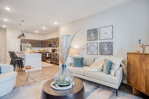 Living Area With Kitchen at Edge and Stone, Texas