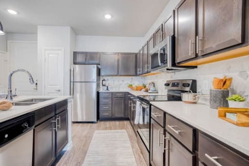 Fully Equipped Kitchen at Edge and Stone, San Antonio, 78260