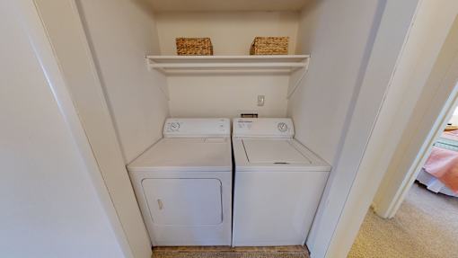 Free full-size washer and dryer included