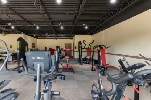 Fitness Center With Modern Equipment at Aspen Village, Cincinnati, 45238