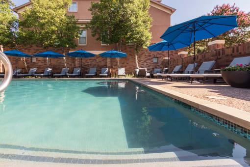 Pool With Sundecks at The Brownstones, Dallas