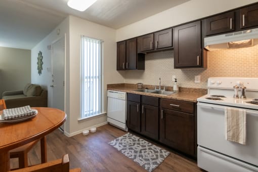 Kitchen With Custom Cabinetry at The Biltmore, Texas, 75231
