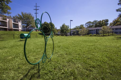This is a picture of the dog park at Deer Hill Apartments in Cincinnati, Ohio.