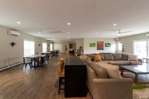 This is a photo of the resident clubhouse at Lake of the Woods Apartments in Cincinnati, OH.