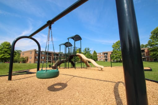 This is a photo of the playground at Montana Valley Apartments in Cincinnati, OH