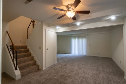 This is a photo of the dining area of the 1310 square foot 3 bedroom, 1.5 bath Pine floor plan at Montana Valley Apartments in Cincinnati, OH.