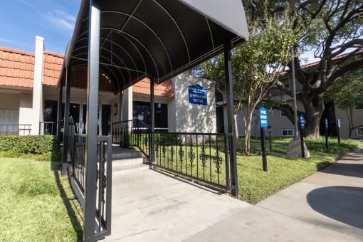 leasing office entrance  at Princeton Court, Dallas, TX