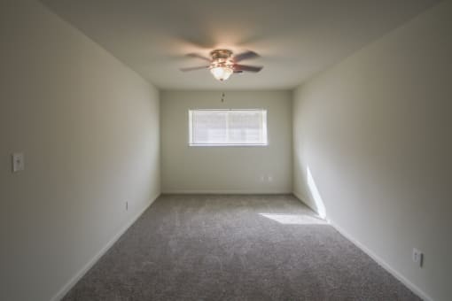 This is a photo of the primary bedroom in a 750 square foot 2 bedroom, 1 bath apartment at Park Lane Apartments in Cincinnati, OH.