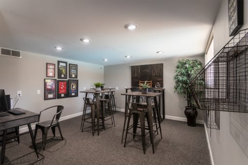 business center/cyber cafe at Village East, Franklin, Ohio