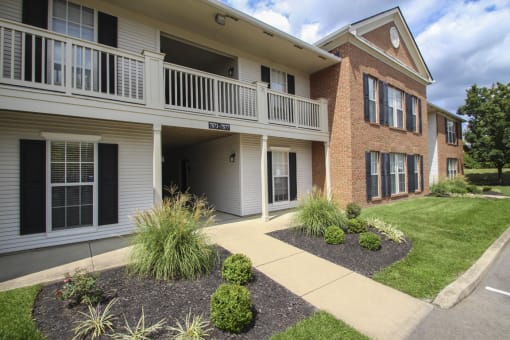 This is a photo of apartment exteriors at Washington Park in Centerville, OH.
