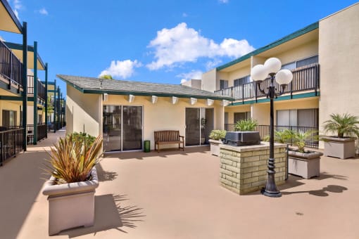 the building in which the hotel is located at Copa Triana Apartments, California, 90505