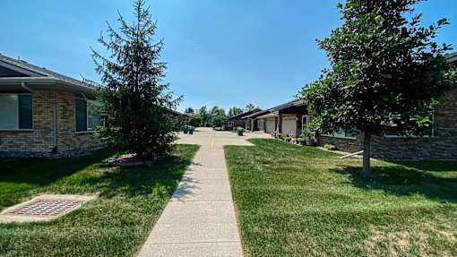 Walking Path at Cottages at Johnston Commons, Johnston Iowa  