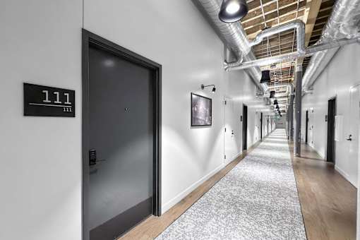 Long Hallway at Plant 1 Lofts, N. Newton, 50208  