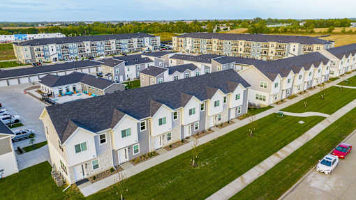 Aerial Exterior View at Forge65, Pleasant Hill, 50327