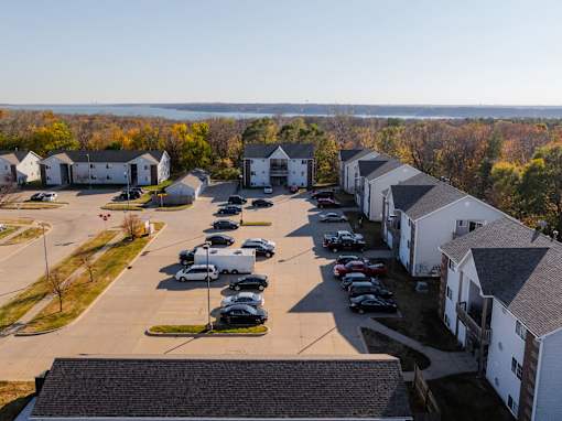 Drone Parking View at Saylorville Lakeside, Polk City, IA, 50226