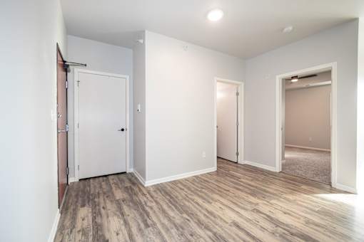 A room with wooden floor at Meadowlark Place Apartments, Grimes